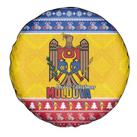 Moldova Christmas Spare Tire Cover Coat Of Arms Craciun fericit - Wonder Print Shop