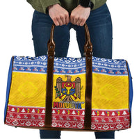 Moldova Christmas Travel Bag Coat Of Arms Craciun fericit - Wonder Print Shop