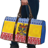 Moldova Christmas Travel Bag Coat Of Arms Craciun fericit - Wonder Print Shop