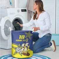 Curacao Football Pride Custom Laundry Basket La Familia Azul Go Champions - Wonder Print Shop