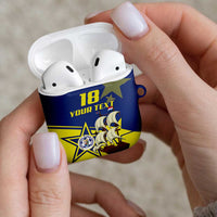 Curacao Football Pride Custom AirPods Case La Familia Azul Go Champions - Wonder Print Shop