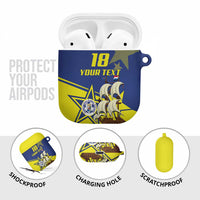 Curacao Football Pride Custom AirPods Case La Familia Azul Go Champions - Wonder Print Shop