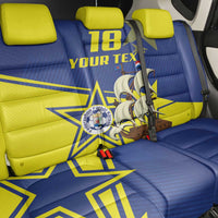 Curacao Football Pride Custom Back Car Seat Cover La Familia Azul Go Champions - Wonder Print Shop