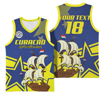 Curacao Football Pride Custom Basketball Jersey La Familia Azul Go Champions - Wonder Print Shop