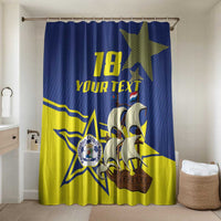 Curacao Football Pride Custom Bathroom Set La Familia Azul Go Champions - Wonder Print Shop