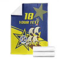 Curacao Football Pride Custom Blanket La Familia Azul Go Champions - Wonder Print Shop