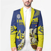 Curacao Football Pride Custom Blazer La Familia Azul Go Champions - Wonder Print Shop