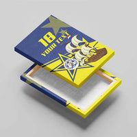 Curacao Football Pride Custom Canvas Wall Art La Familia Azul Go Champions - Wonder Print Shop