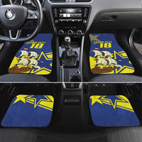 Curacao Football Pride Custom Car Mats La Familia Azul Go Champions - Wonder Print Shop