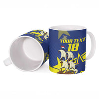 Curacao Football Pride Custom Ceramic Mug La Familia Azul Go Champions - Wonder Print Shop