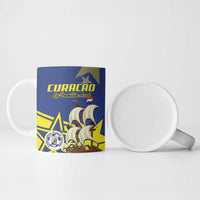 Curacao Football Pride Custom Ceramic Mug La Familia Azul Go Champions - Wonder Print Shop