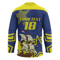 Curacao Football Pride Custom Hockey Jersey La Familia Azul Go Champions - Wonder Print Shop