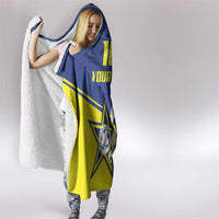 Curacao Football Pride Custom Hooded Blanket La Familia Azul Go Champions - Wonder Print Shop