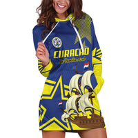 Curacao Football Pride Custom Hoodie Dress La Familia Azul Go Champions - Wonder Print Shop