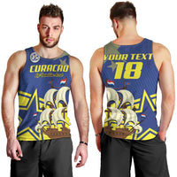 Curacao Football Pride Custom Men Tank Top La Familia Azul Go Champions - Wonder Print Shop