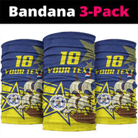 Curacao Football Pride Custom Neck Gaiter La Familia Azul Go Champions - Wonder Print Shop