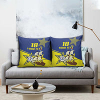 Curacao Football Pride Custom Pillow Cover La Familia Azul Go Champions - Wonder Print Shop