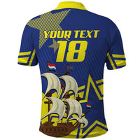 Curacao Football Pride Custom Polo Shirt La Familia Azul Go Champions - Wonder Print Shop