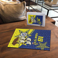 Curacao Football Pride Custom Puzzle La Familia Azul Go Champions - Wonder Print Shop