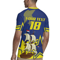 Curacao Football Pride Custom Rugby Jersey La Familia Azul Go Champions - Wonder Print Shop