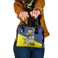 Curacao Football Pride Custom Shoulder Handbag La Familia Azul Go Champions - Wonder Print Shop