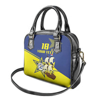 Curacao Football Pride Custom Shoulder Handbag La Familia Azul Go Champions - Wonder Print Shop