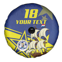 Curacao Football Pride Custom Spare Tire Cover La Familia Azul Go Champions - Wonder Print Shop