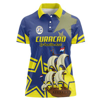 Curacao Football Pride Custom Women Polo Shirt La Familia Azul Go Champions - Wonder Print Shop