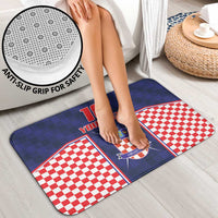Custom Croatia Football Bathroom Set Hrvatska Chessboard Heritage - Wonder Print Shop