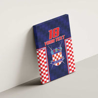 Custom Croatia Football Canvas Wall Art Hrvatska Chessboard Heritage - Wonder Print Shop