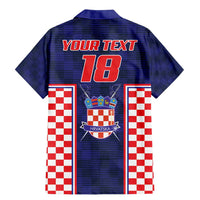 Custom Croatia Football Family Matching Mermaid Dress and Hawaiian Shirt Hrvatska Chessboard Heritage - Wonder Print Shop