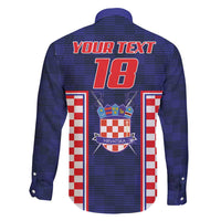 Custom Croatia Football Family Matching Off Shoulder Short Dress and Hawaiian Shirt Hrvatska Chessboard Heritage - Wonder Print Shop