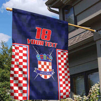 Custom Croatia Football Garden Flag Hrvatska Chessboard Heritage - Wonder Print Shop