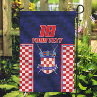 Custom Croatia Football Garden Flag Hrvatska Chessboard Heritage - Wonder Print Shop