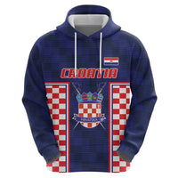 Custom Croatia Football Hoodie Hrvatska Chessboard Heritage - Wonder Print Shop