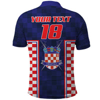 Custom Croatia Football Polo Shirt Hrvatska Chessboard Heritage - Wonder Print Shop