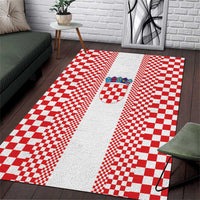 Croatia Football Area Rug Vatreni Hrvatska Sporty Style - Wonder Print Shop