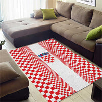 Croatia Football Area Rug Vatreni Hrvatska Sporty Style - Wonder Print Shop