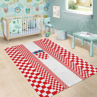 Croatia Football Area Rug Vatreni Hrvatska Sporty Style - Wonder Print Shop