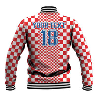 Custom Croatia Football Baseball Jacket Vatreni Hrvatska Sporty Style - Wonder Print Shop