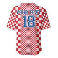 Custom Croatia Football Baseball Jersey Vatreni Hrvatska Sporty Style - Wonder Print Shop