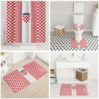 Croatia Football Bathroom Set Vatreni Hrvatska Sporty Style - Wonder Print Shop