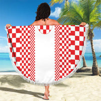 Croatia Football Beach Blanket Vatreni Hrvatska Sporty Style - Wonder Print Shop