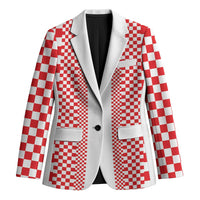 Custom Croatia Football Blazer Vatreni Hrvatska Sporty Style - Wonder Print Shop