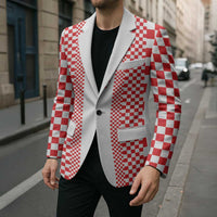 Custom Croatia Football Blazer Vatreni Hrvatska Sporty Style - Wonder Print Shop