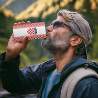 Custom Croatia Football 4 in 1 Can Cooler Tumbler Vatreni Hrvatska Sporty Style - Wonder Print Shop