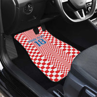 Custom Croatia Football Car Mats Vatreni Hrvatska Sporty Style - Wonder Print Shop