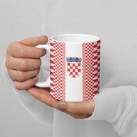 Custom Croatia Football Ceramic Mug Vatreni Hrvatska Sporty Style - Wonder Print Shop
