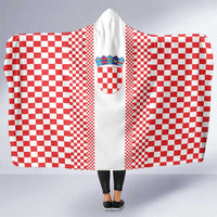 Croatia Football Hooded Blanket Vatreni Hrvatska Sporty Style - Wonder Print Shop