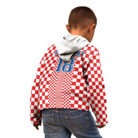 Custom Croatia Football Kid Hoodie Vatreni Hrvatska Sporty Style - Wonder Print Shop
